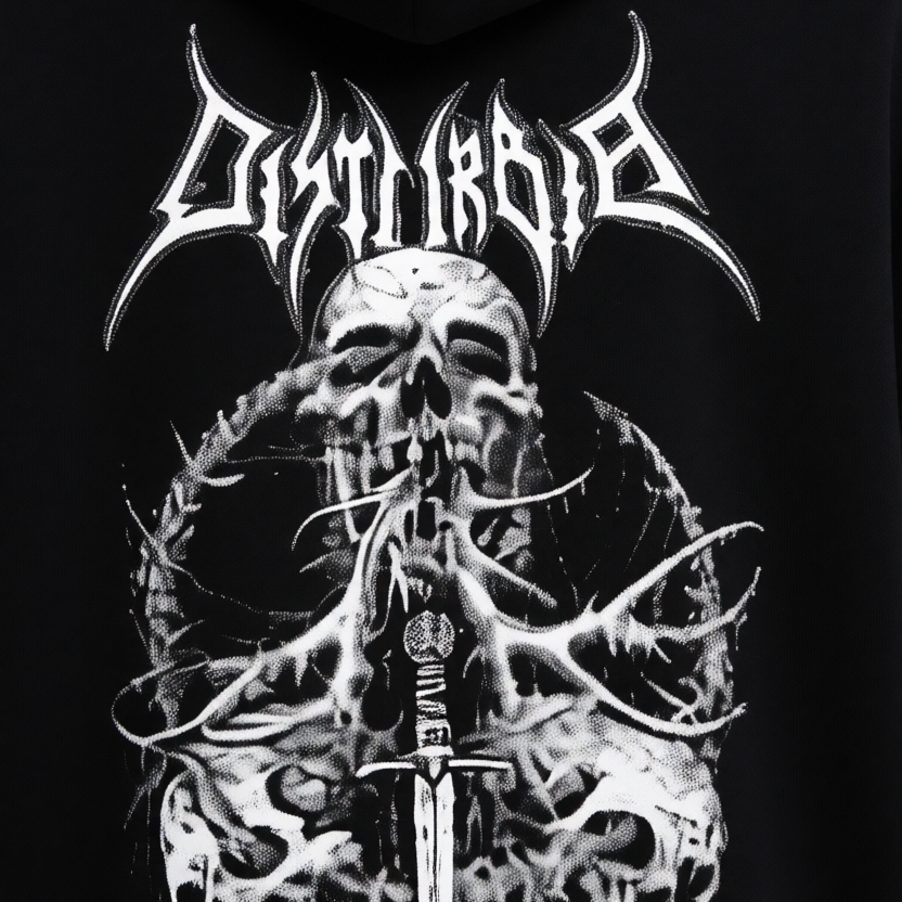 Dark Ritual Skull Graphic Hoodie, Dark Ritual Skull Dark Aesthetic Hoodie