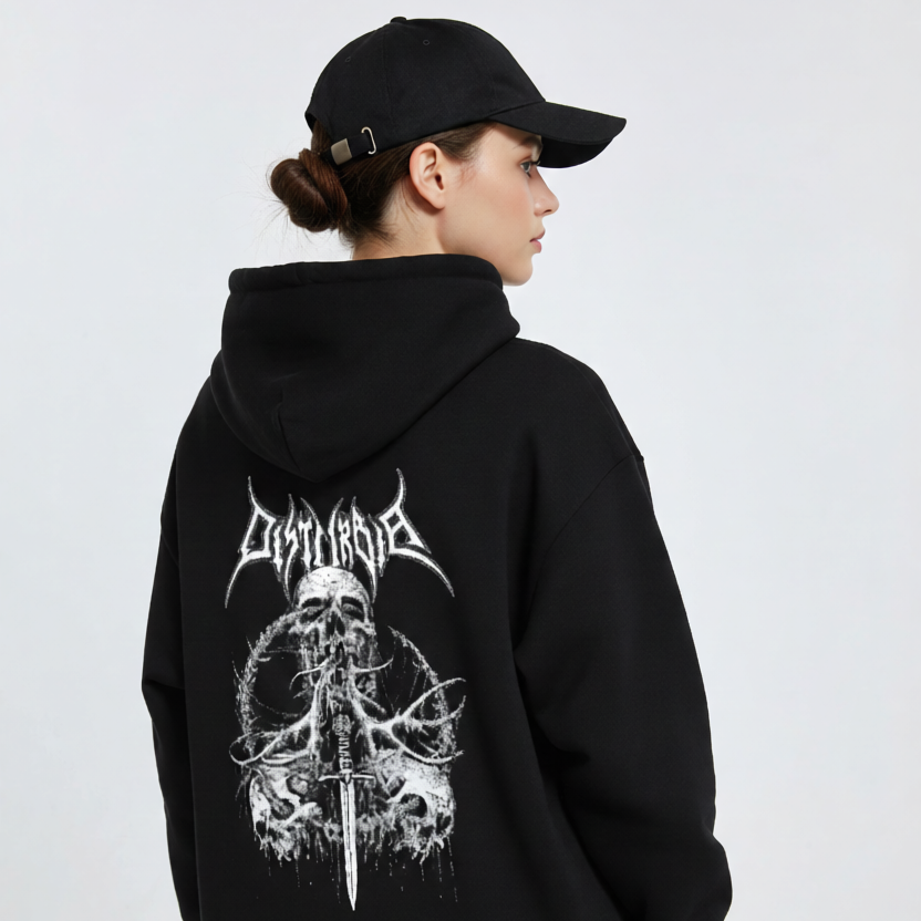 Dark Ritual Skull Graphic Hoodie, Dark Ritual Skull Dark Aesthetic Hoodie