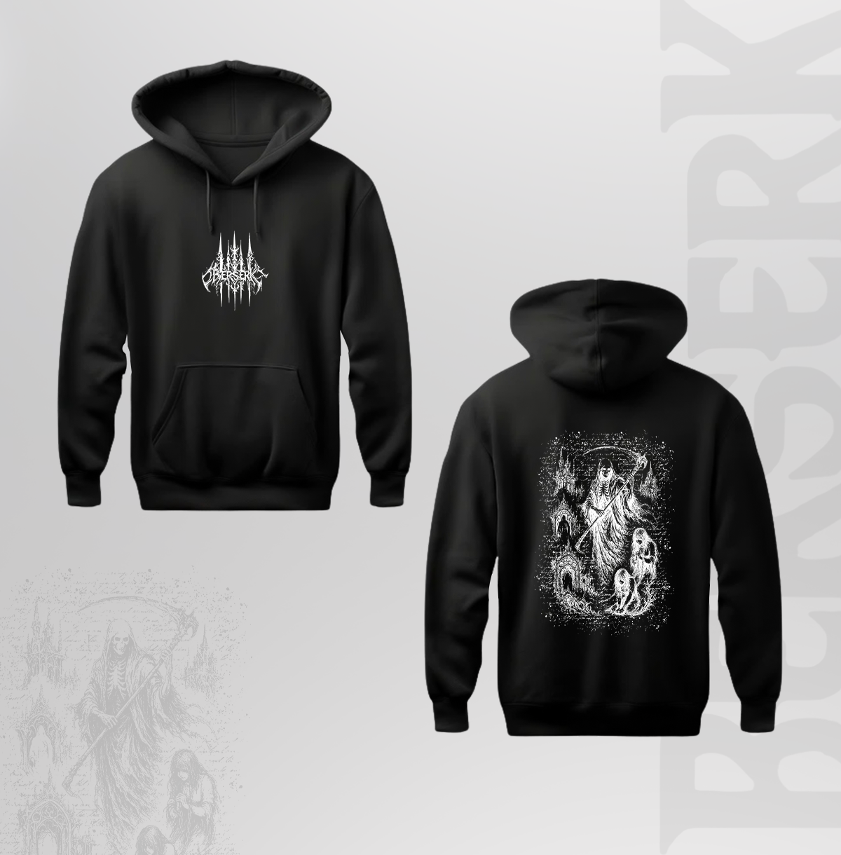 GOTH REAPER Premium Printed Hoodie