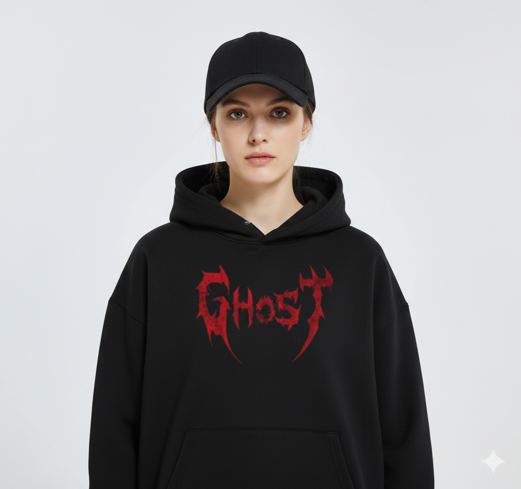 Ghost Graphic Oversized Sweatshirt