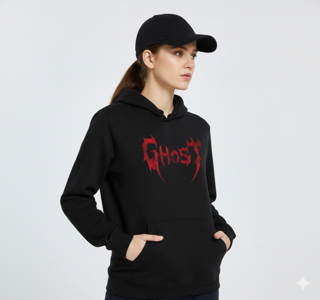 Ghost Graphic Oversized Sweatshirt