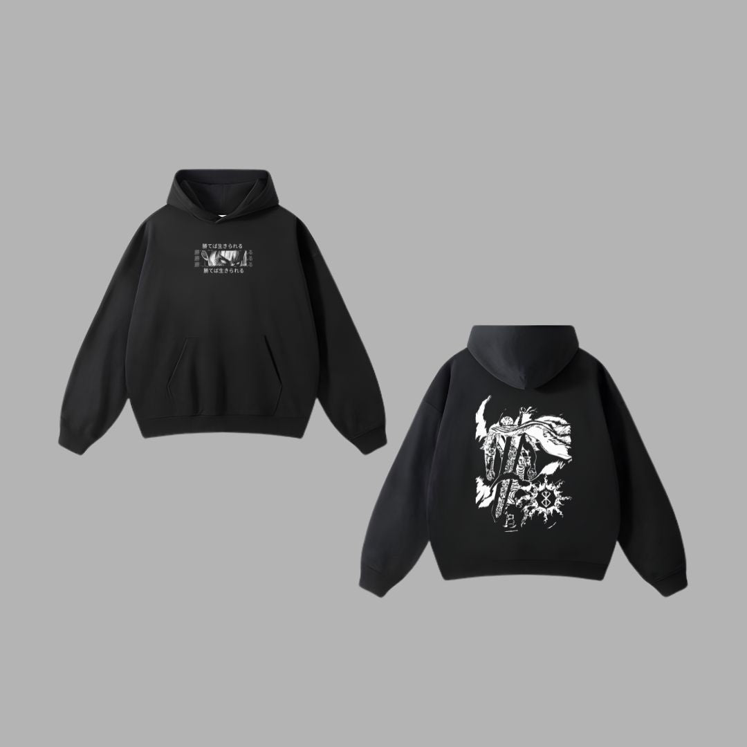 Yami de Ikirareru Black Hoodie