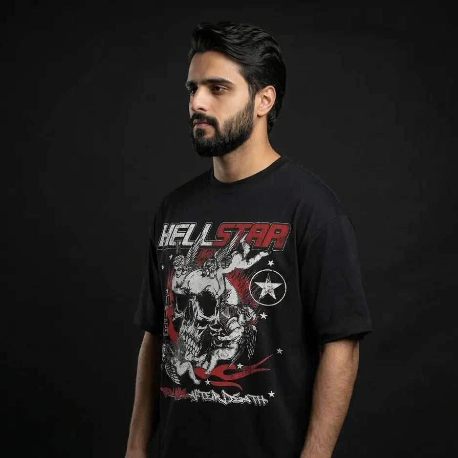 Hellstar Hallowed Skull Oversized Tee